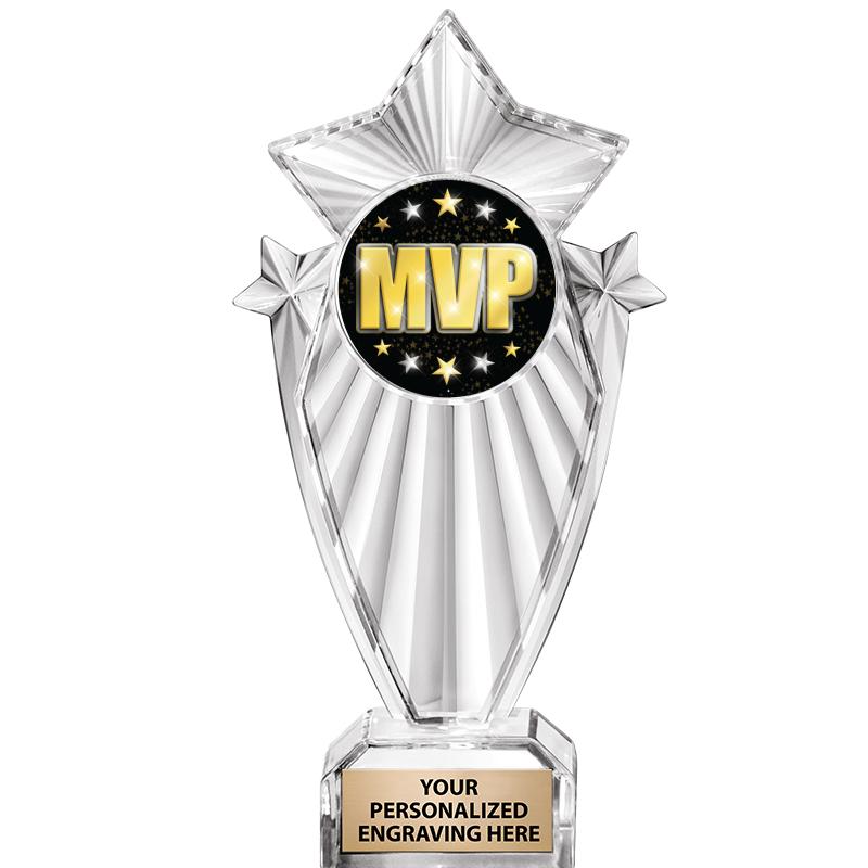 8"CLEAR STARGRAM ICICLE TROPHY