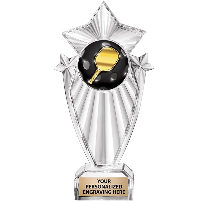 8"CLEAR STARGRAM ICICLE TROPHY