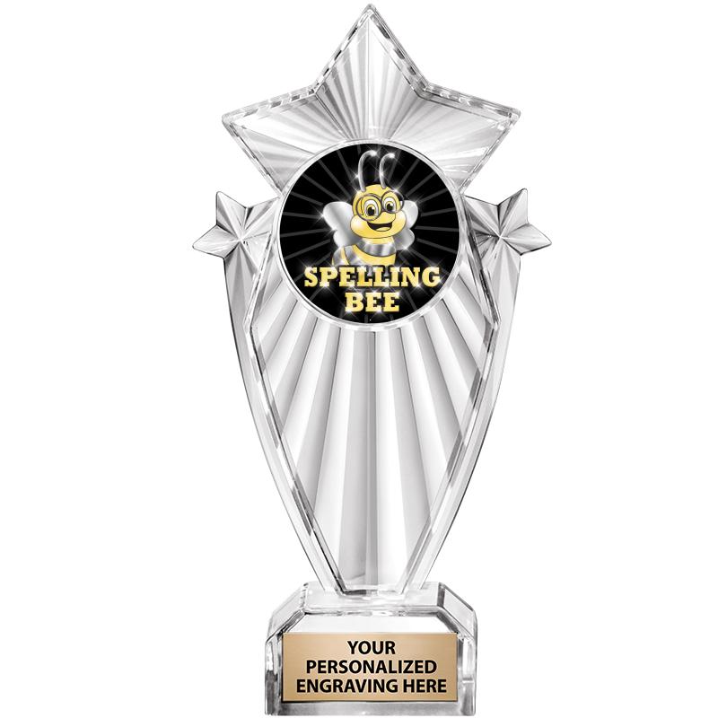 8"CLEAR STARGRAM ICICLE TROPHY