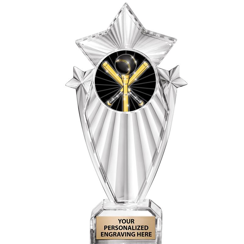 8"CLEAR STARGRAM ICICLE TROPHY