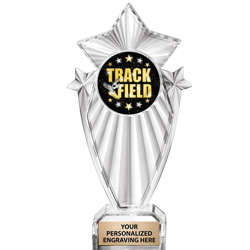 8"CLEAR STARGRAM ICICLE TROPHY