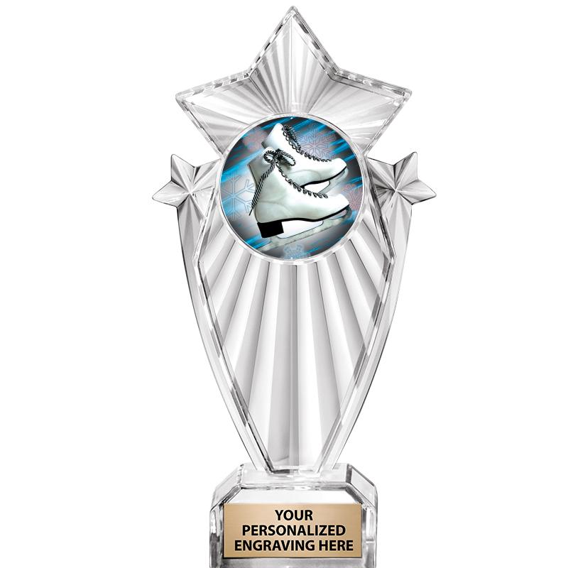 8"CLEAR STARGRAM ICICLE TROPHY