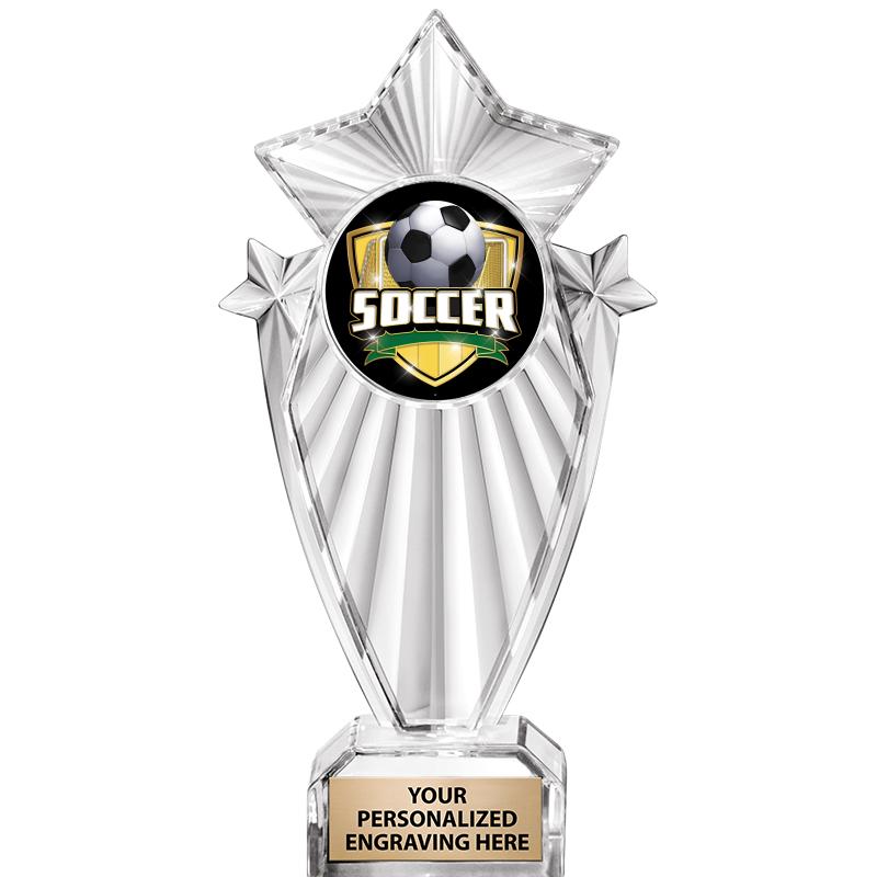 8"CLEAR STARGRAM ICICLE TROPHY