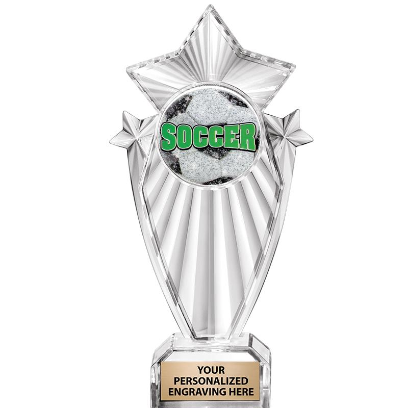 8"CLEAR STARGRAM ICICLE TROPHY