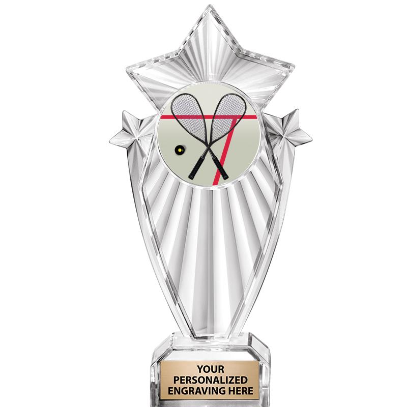 8"CLEAR STARGRAM ICICLE TROPHY