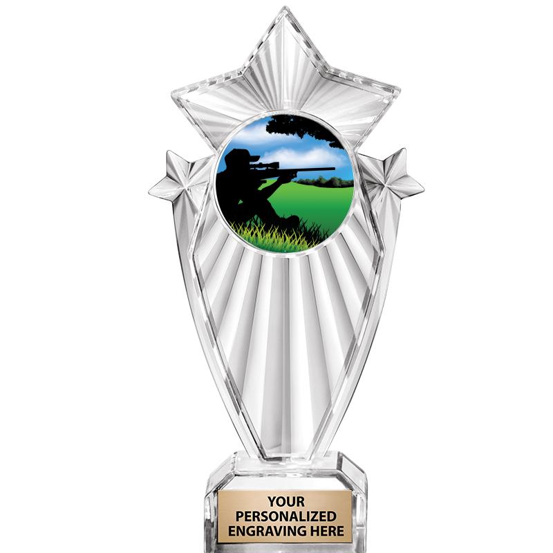 8"CLEAR STARGRAM ICICLE TROPHY