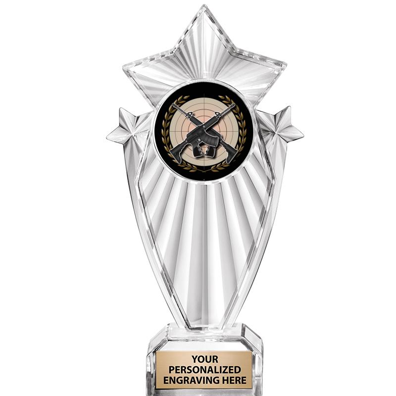 8"CLEAR STARGRAM ICICLE TROPHY