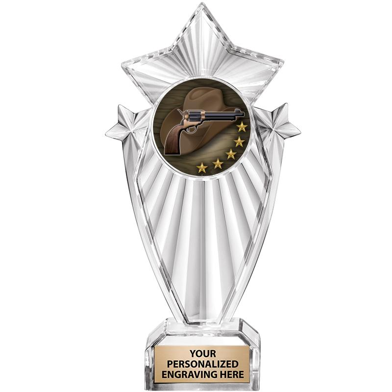 8"CLEAR STARGRAM ICICLE TROPHY