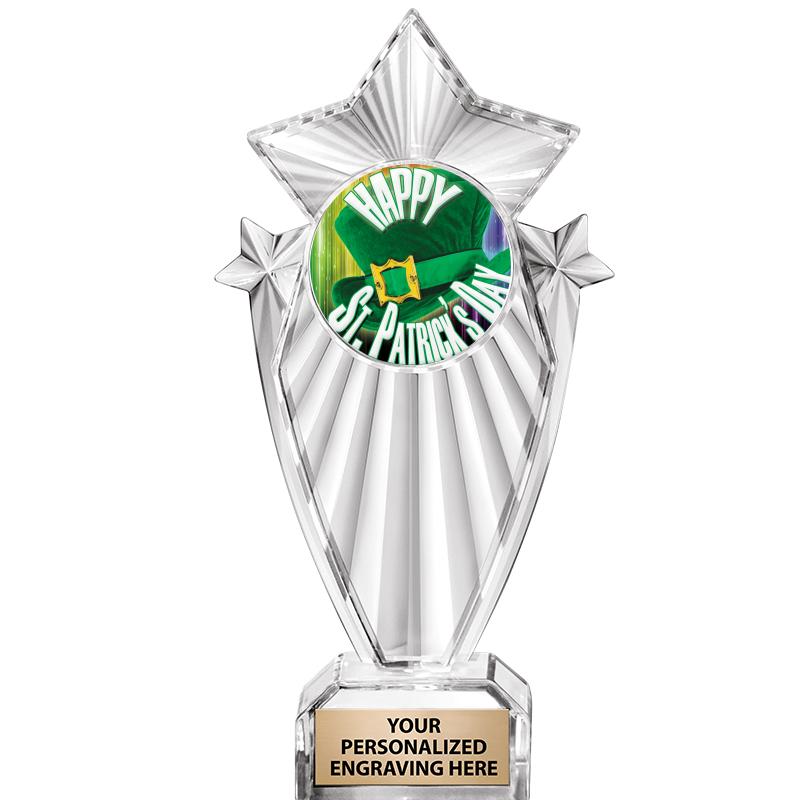 8"CLEAR STARGRAM ICICLE TROPHY