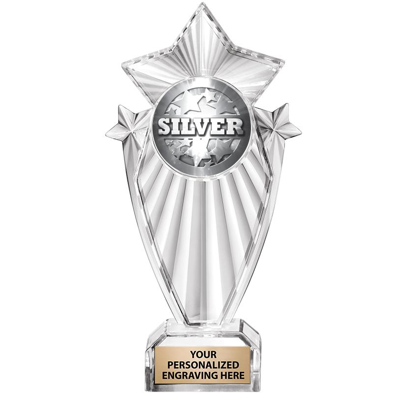 8"CLEAR STARGRAM ICICLE TROPHY