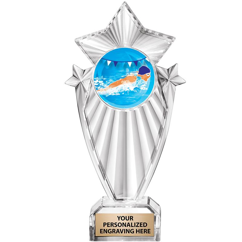 8"CLEAR STARGRAM ICICLE TROPHY