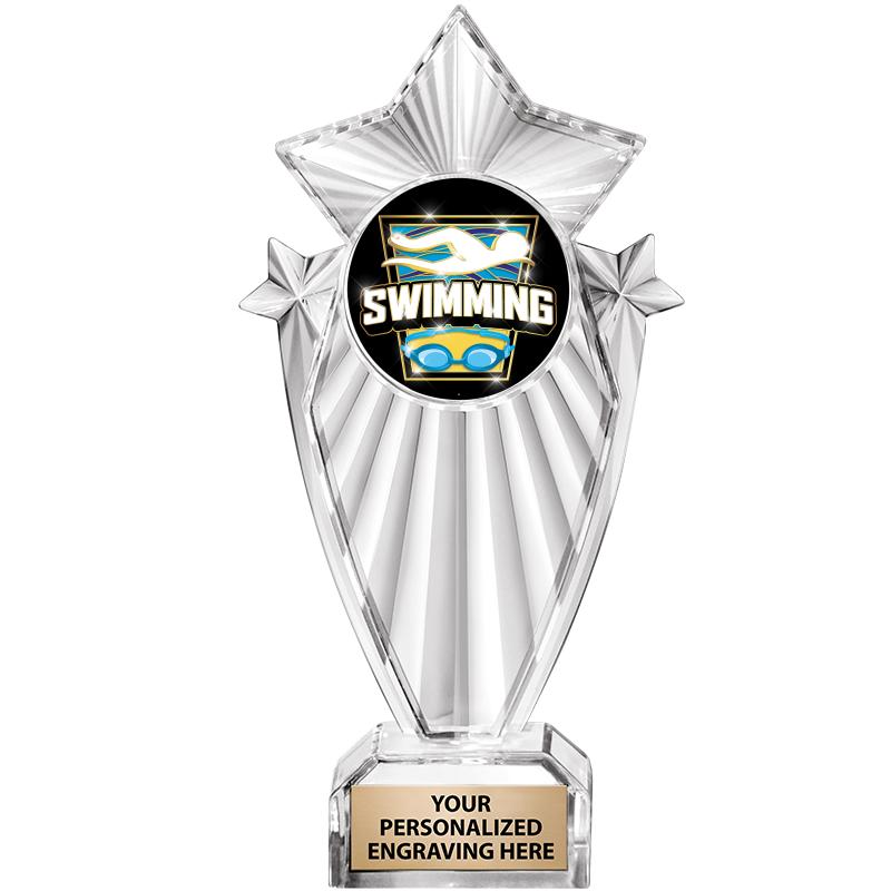 8"CLEAR STARGRAM ICICLE TROPHY