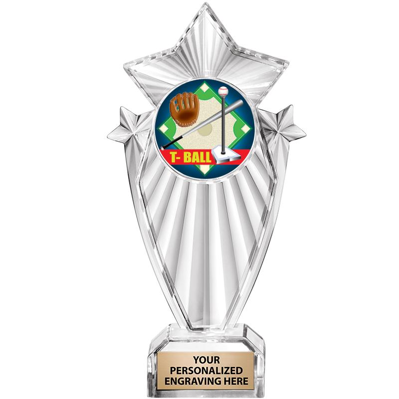 8"CLEAR STARGRAM ICICLE TROPHY