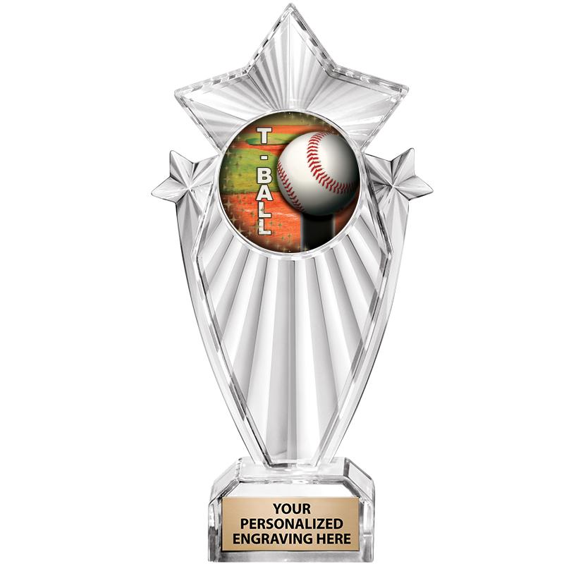 8"CLEAR STARGRAM ICICLE TROPHY
