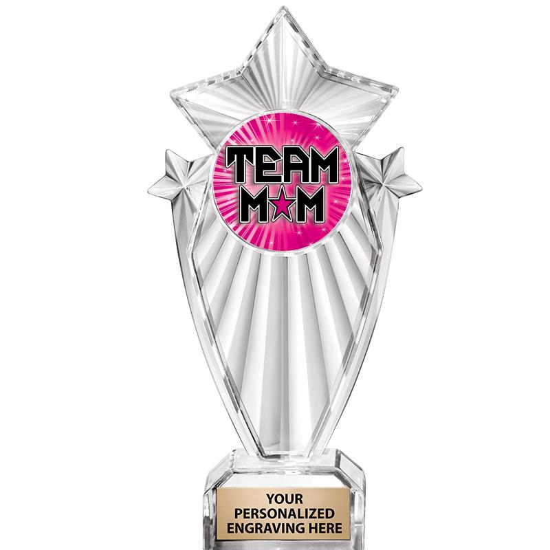 8"CLEAR STARGRAM ICICLE TROPHY