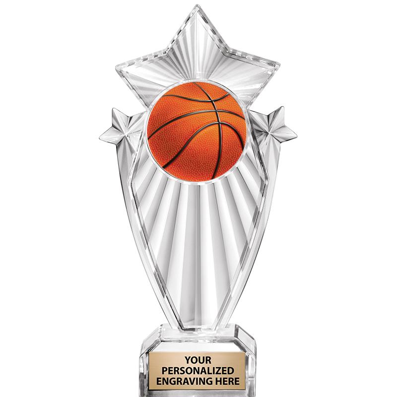 8"CLEAR STARGRAM ICICLE TROPHY