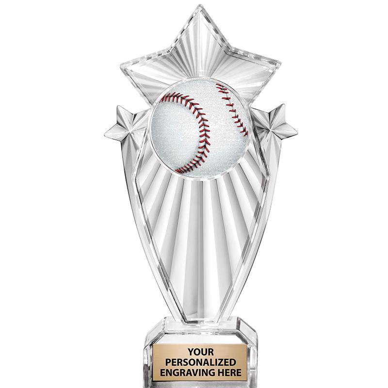 8"CLEAR STARGRAM ICICLE TROPHY