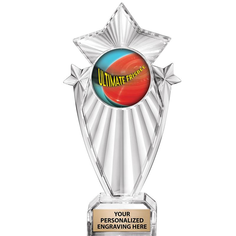 8"CLEAR STARGRAM ICICLE TROPHY