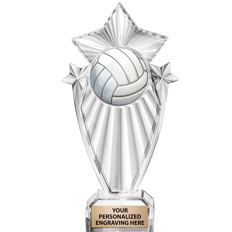 8"CLEAR STARGRAM ICICLE TROPHY