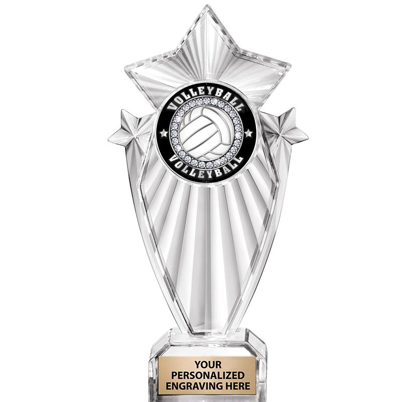 8"CLEAR STARGRAM ICICLE TROPHY