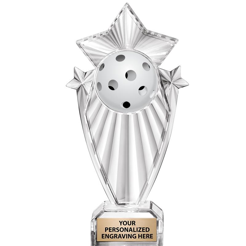 8"CLEAR STARGRAM ICICLE TROPHY