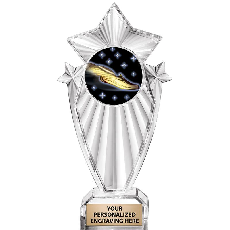 8"CLEAR STARGRAM ICICLE TROPHY