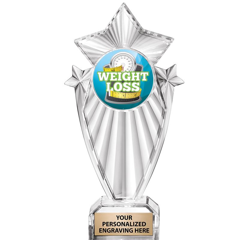 8"CLEAR STARGRAM ICICLE TROPHY