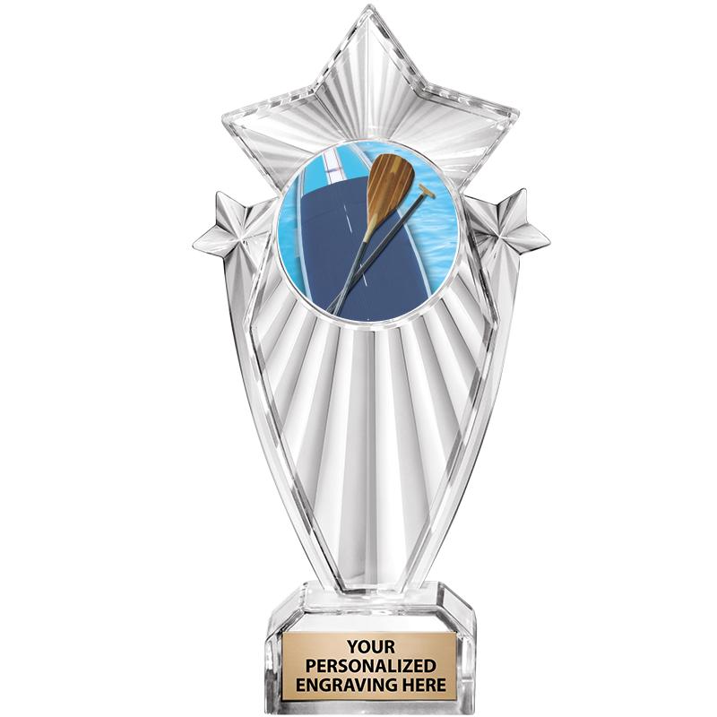 8"CLEAR STARGRAM ICICLE TROPHY