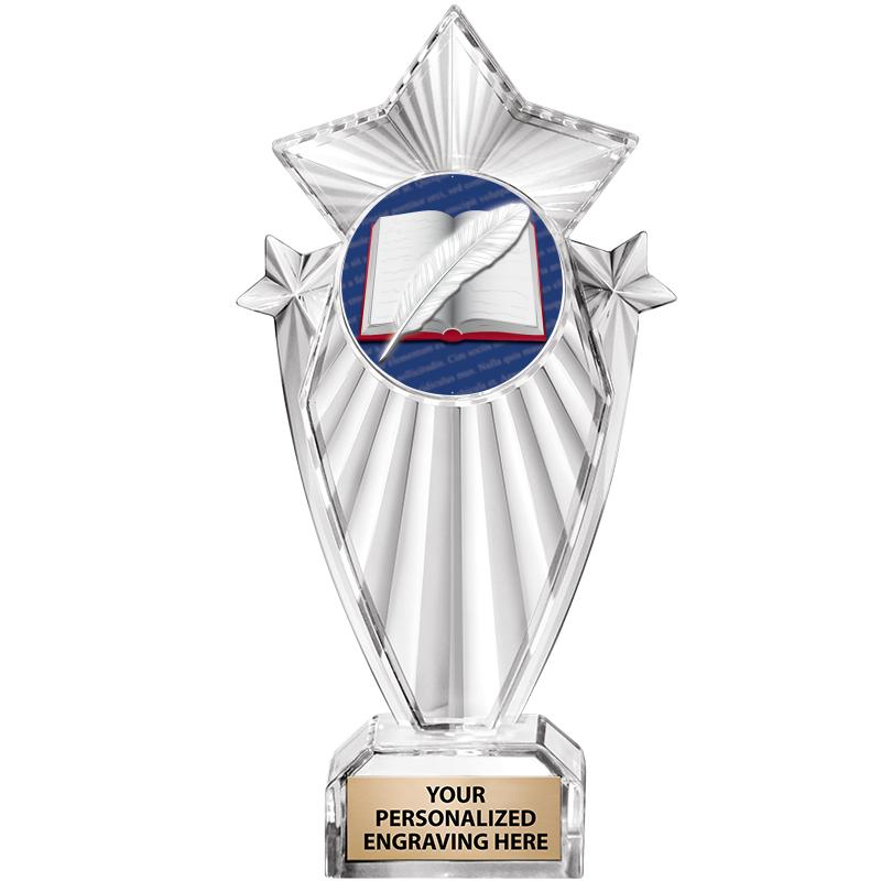 8"CLEAR STARGRAM ICICLE TROPHY