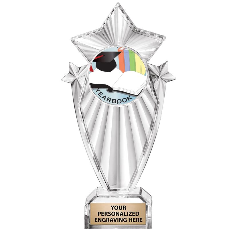 8"CLEAR STARGRAM ICICLE TROPHY