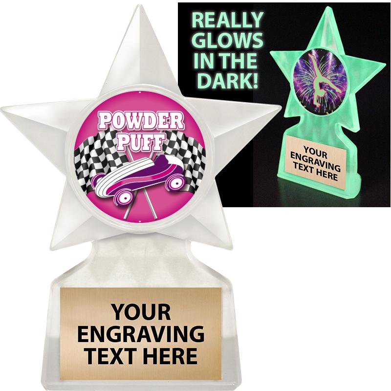 Powder Puff Trophies Powder Puff Medals Powder Puff Plaques and Awards