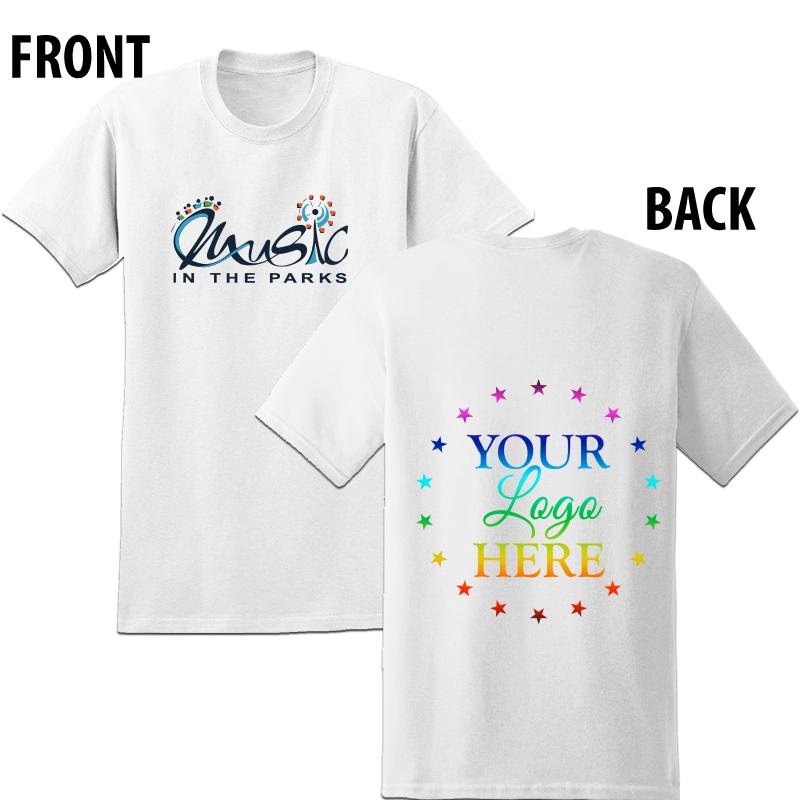 MITP S/S WHITE TEE LOGO FRT-BK