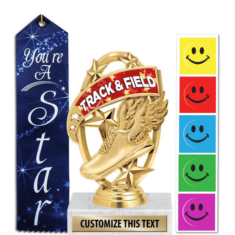 Track & Field Ribbons Crown Awards