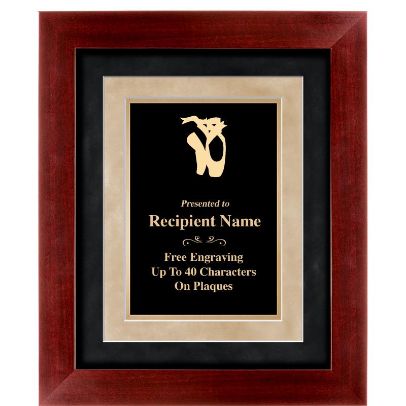 15"x18" DARK CHERRY WD FRM PLQ