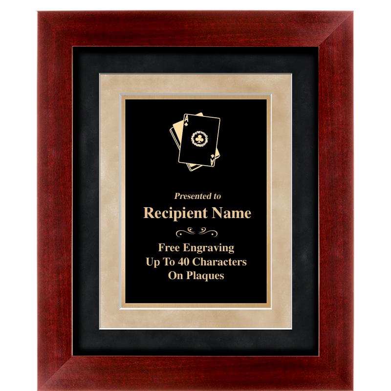 15"x18" DARK CHERRY WD FRM PLQ