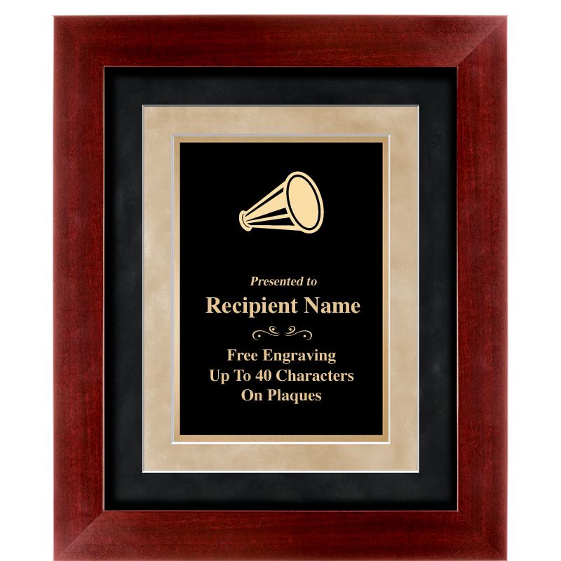 15"x18" DARK CHERRY WD FRM PLQ