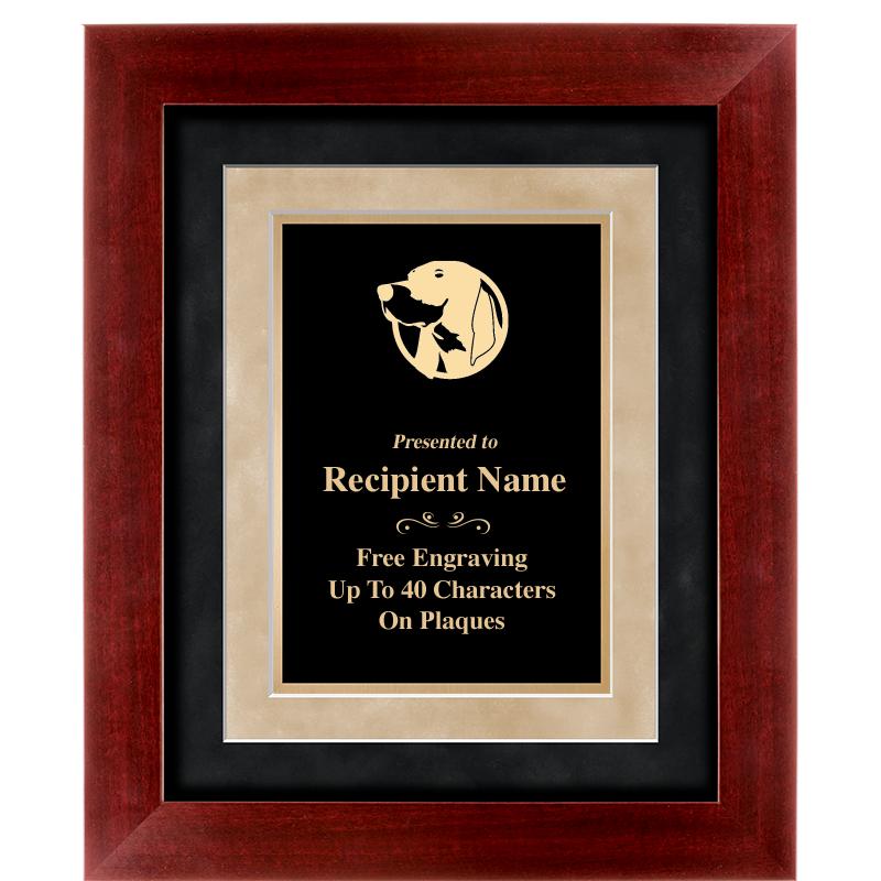 15"x18" DARK CHERRY WD FRM PLQ