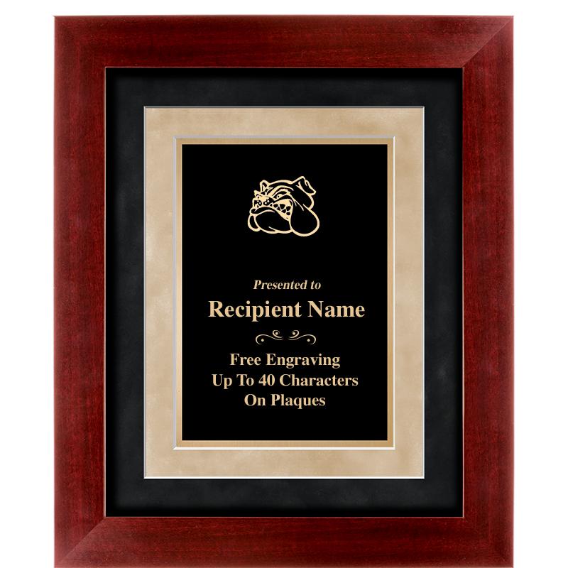 15"x18" DARK CHERRY WD FRM PLQ