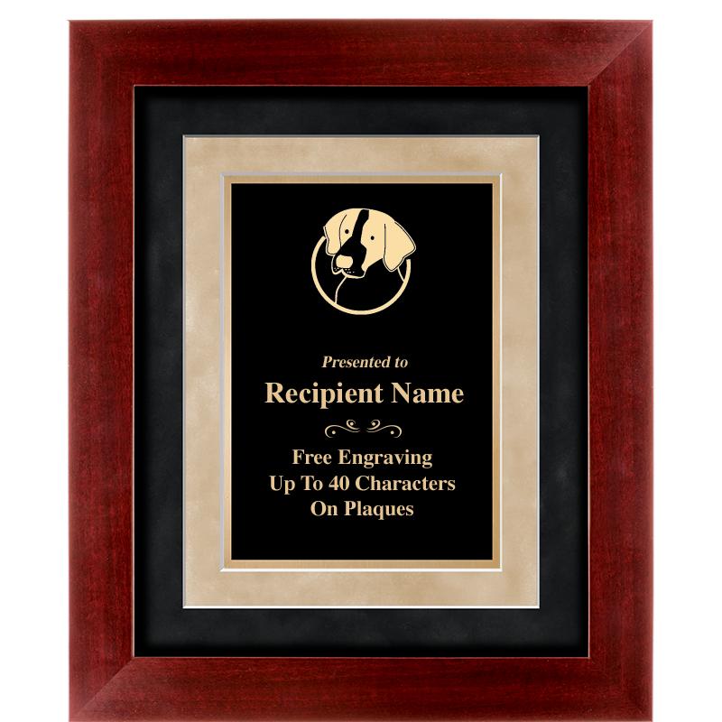 15"x18" DARK CHERRY WD FRM PLQ