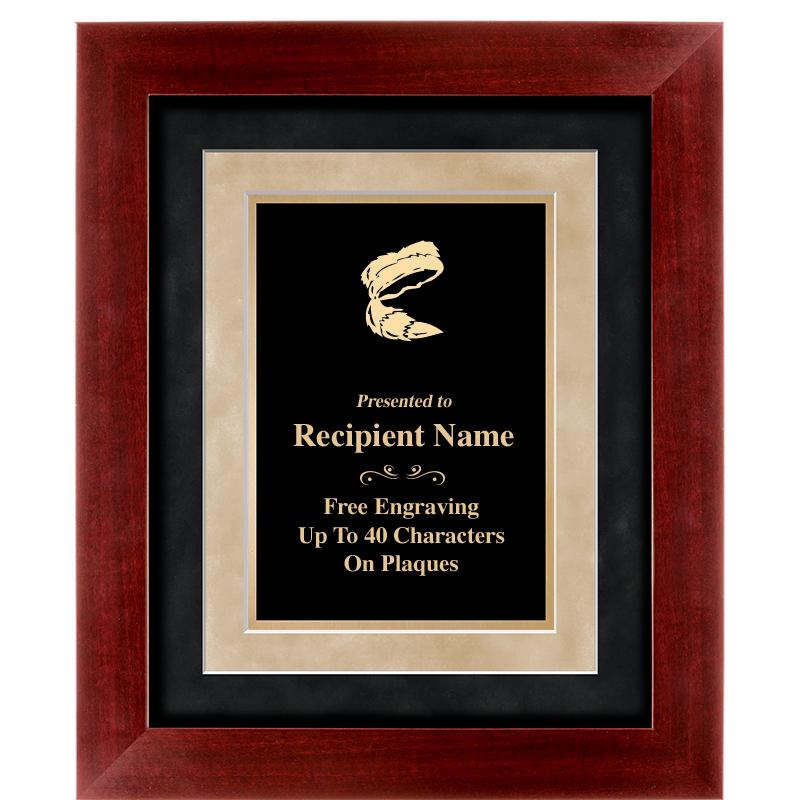 15"x18" DARK CHERRY WD FRM PLQ