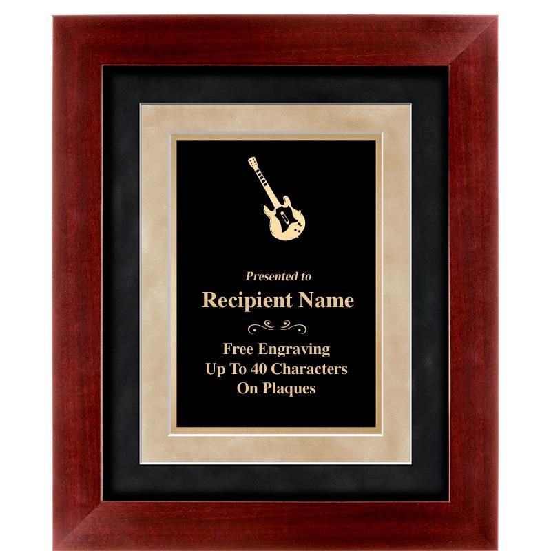 15"x18" DARK CHERRY WD FRM PLQ