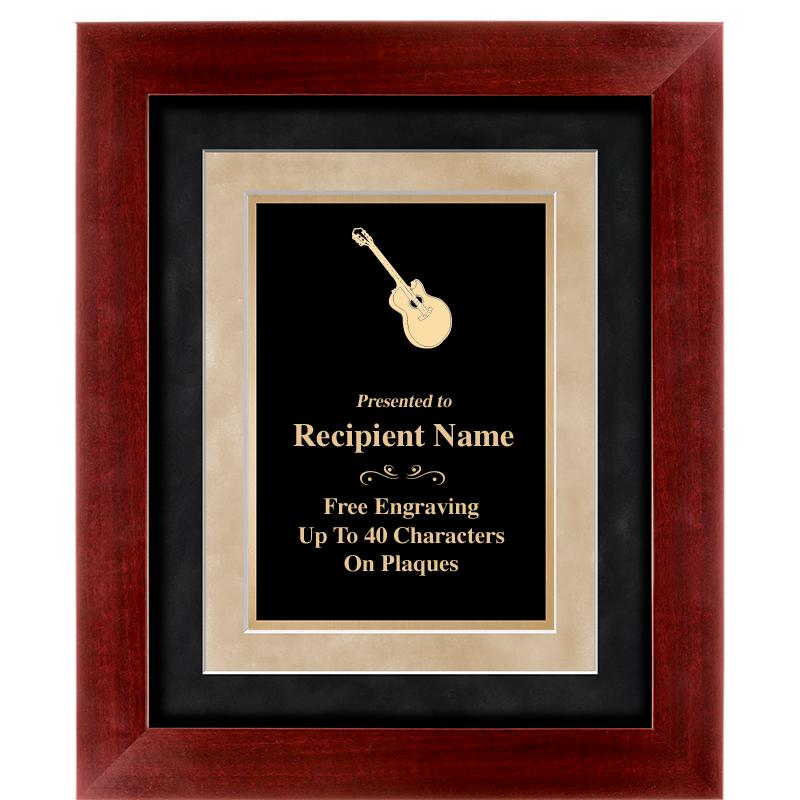 15"x18" DARK CHERRY WD FRM PLQ