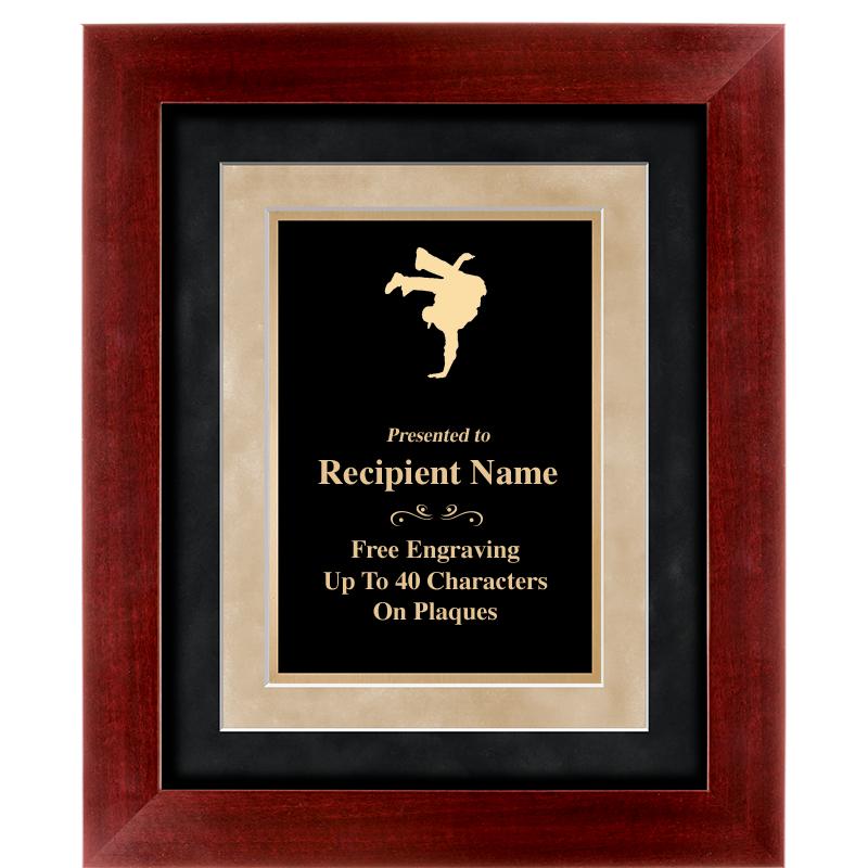 15"x18" DARK CHERRY WD FRM PLQ