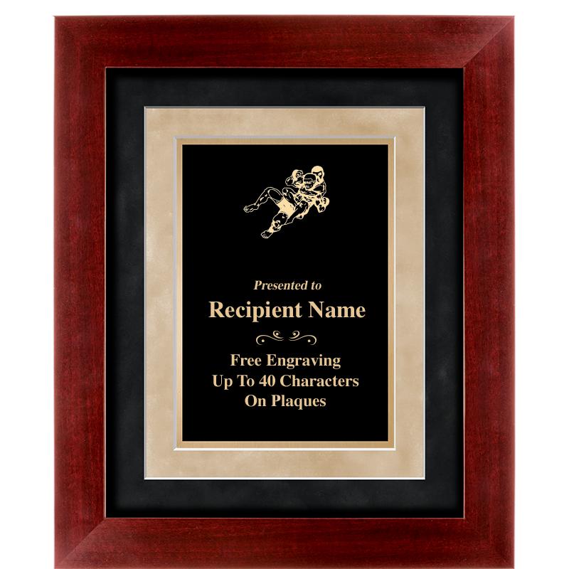 15"x18" DARK CHERRY WD FRM PLQ