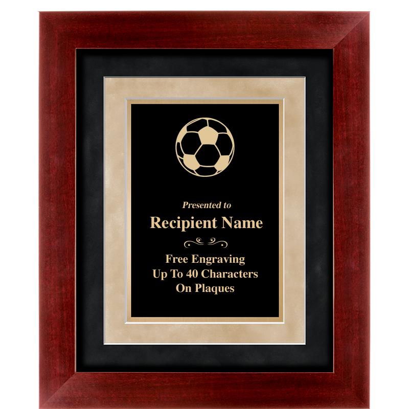 15"x18" DARK CHERRY WD FRM PLQ