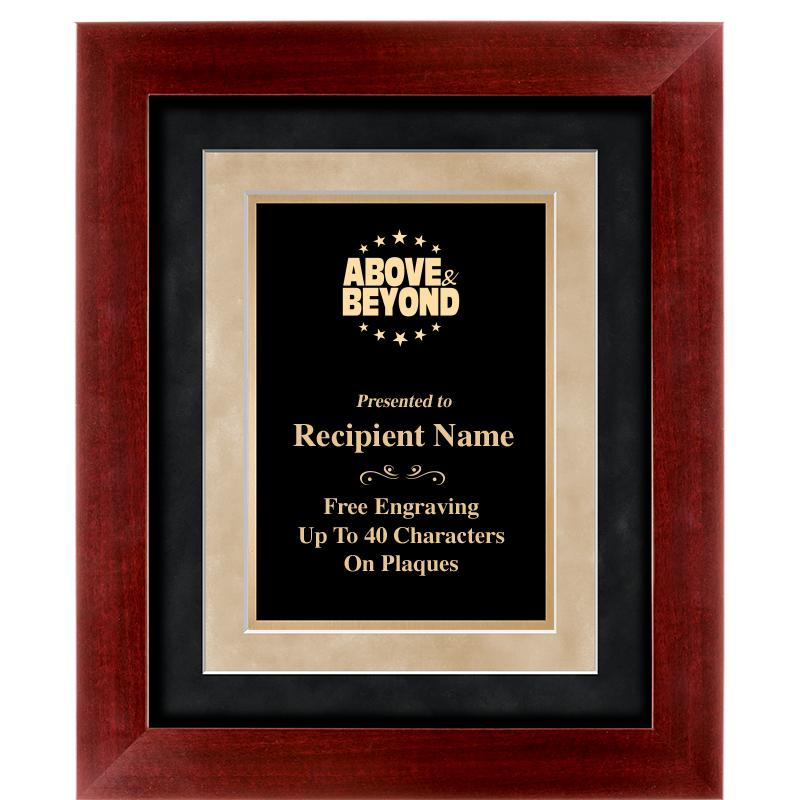 15"x18" DARK CHERRY WD FRM PLQ