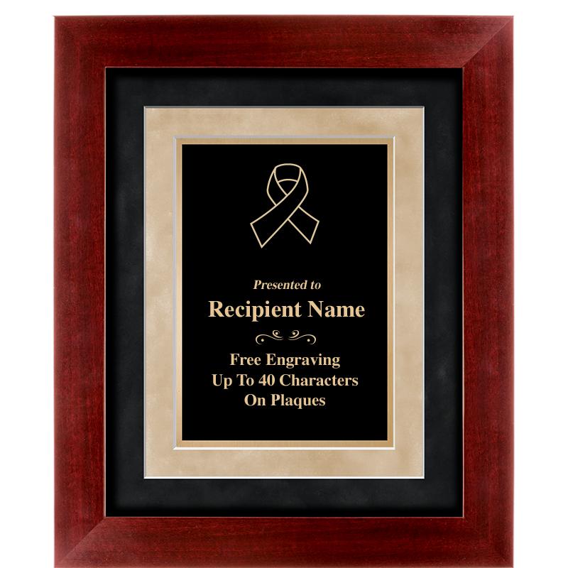 15"x18" DARK CHERRY WD FRM PLQ