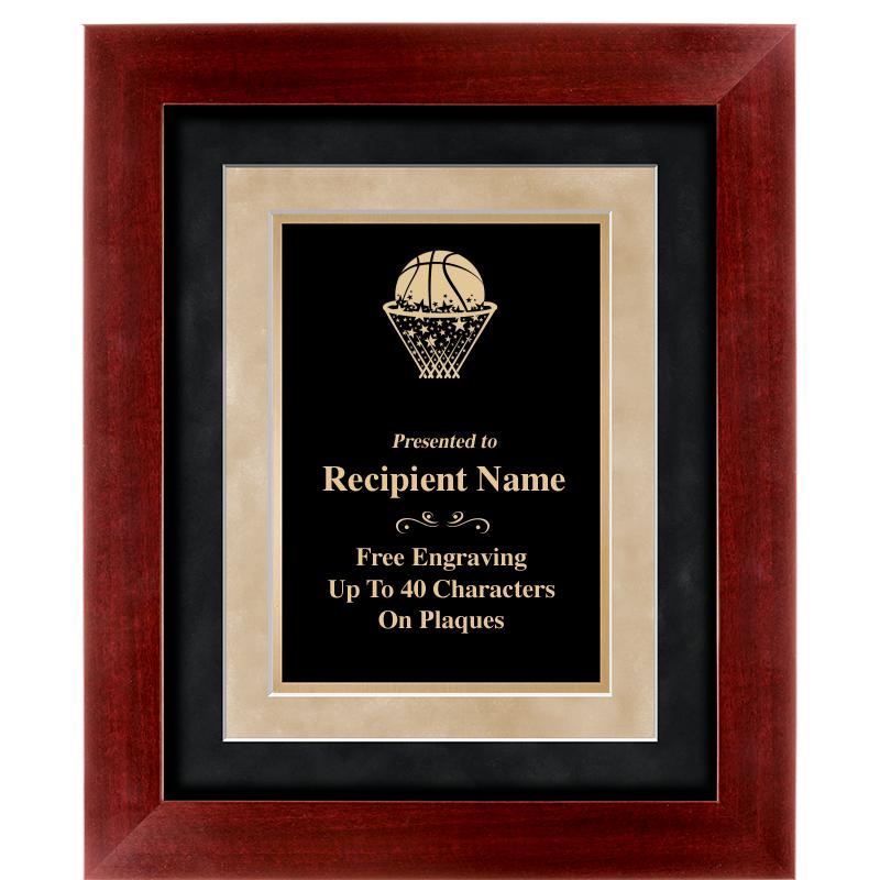 15"x18" DARK CHERRY WD FRM PLQ