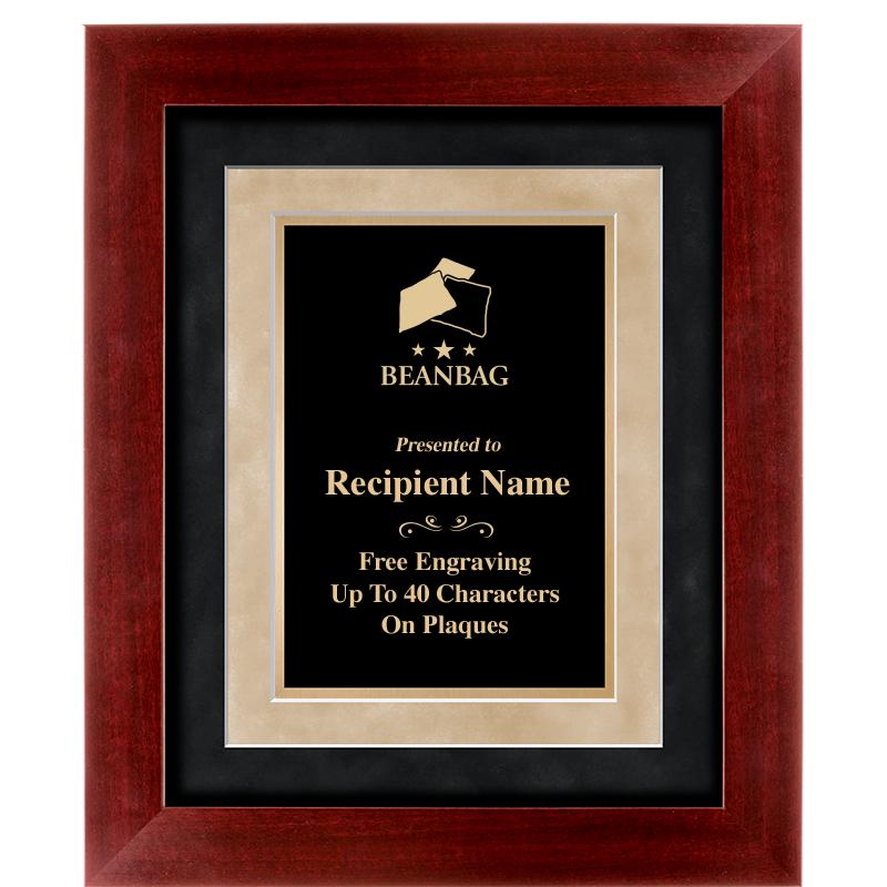 15"x18" DARK CHERRY WD FRM PLQ