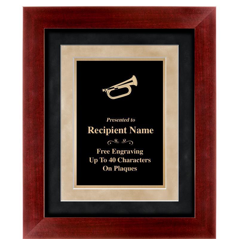 15"x18" DARK CHERRY WD FRM PLQ